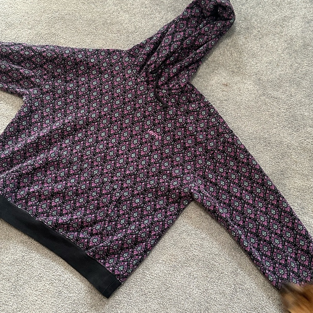Levi's Purple Floral Pullover Hoodie